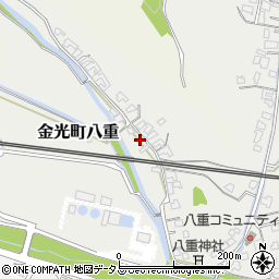 岡山県浅口市金光町八重152周辺の地図
