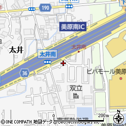 大阪府堺市美原区太井560-25周辺の地図