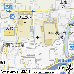 大阪府堺市美原区大饗114-2周辺の地図