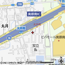 大阪府堺市美原区太井630-57周辺の地図