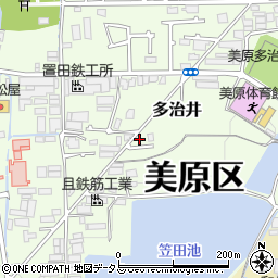 大阪府堺市美原区多治井66周辺の地図
