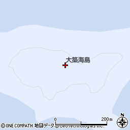 大築海島周辺の地図