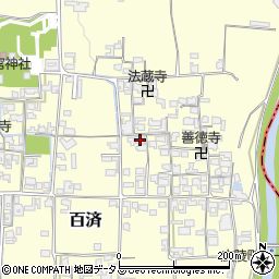 奈良県北葛城郡広陵町百済1220周辺の地図