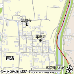 奈良県北葛城郡広陵町百済1287周辺の地図