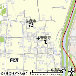奈良県北葛城郡広陵町百済1288周辺の地図
