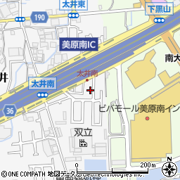 大阪府堺市美原区太井627-13周辺の地図