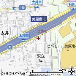 大阪府堺市美原区太井623-4周辺の地図