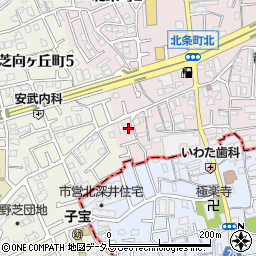 大阪いずみ市民生協コープケアセンター　上野芝ヘルパーステーション周辺の地図