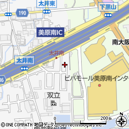 大阪府堺市美原区太井627-30周辺の地図