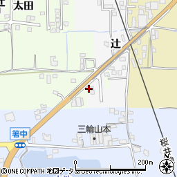 奈良県桜井市太田2-2周辺の地図