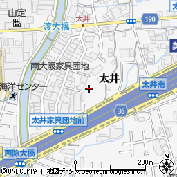大阪府堺市美原区太井456周辺の地図