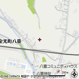岡山県浅口市金光町八重164周辺の地図