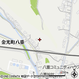 岡山県浅口市金光町八重160周辺の地図