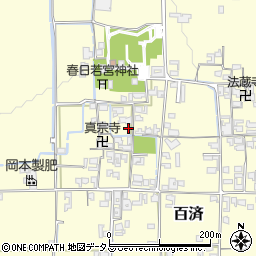 奈良県北葛城郡広陵町百済1324周辺の地図