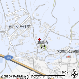 奈良県香芝市穴虫1445周辺の地図