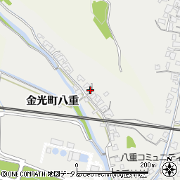 岡山県浅口市金光町八重136周辺の地図