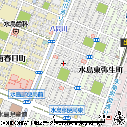 岡山県倉敷市水島西弥生町周辺の地図