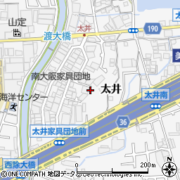 大阪府堺市美原区太井391-15周辺の地図