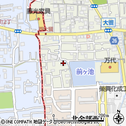 大阪府堺市美原区大饗353-2周辺の地図
