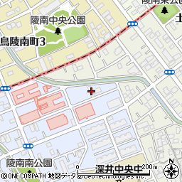 大阪府堺市中区深井北町3181周辺の地図