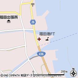 福田港周辺の地図