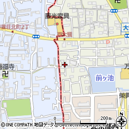 大阪府堺市美原区大饗352-2周辺の地図