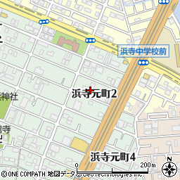七福荘東棟周辺の地図