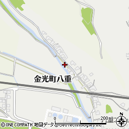 岡山県浅口市金光町八重133周辺の地図