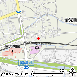 岡山県浅口市金光町占見新田796周辺の地図