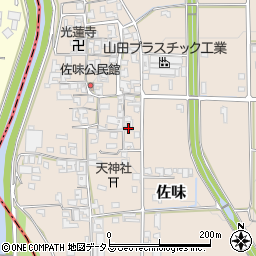 奈良県磯城郡田原本町佐味627周辺の地図