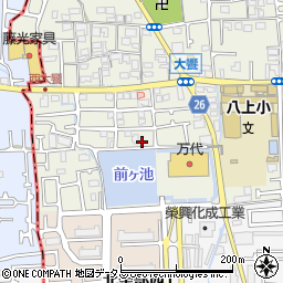 大阪府堺市美原区大饗146-64周辺の地図
