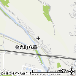 岡山県浅口市金光町八重131周辺の地図