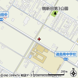 岡山県倉敷市連島町鶴新田1253-4周辺の地図