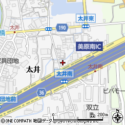 大阪府堺市美原区太井564周辺の地図