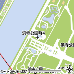 大阪府堺市西区浜寺公園町4丁周辺の地図