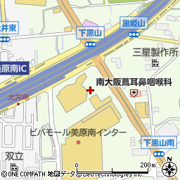 松屋堺美原店周辺の地図