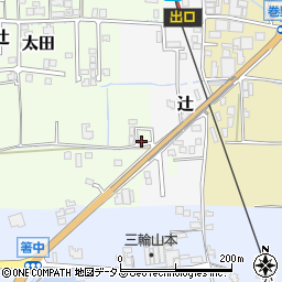 奈良県桜井市太田97-2周辺の地図