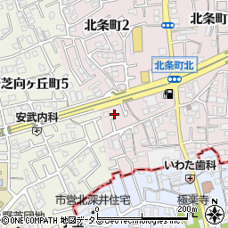KITCHEN BER 茶太 上野芝周辺の地図