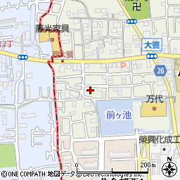 大阪府堺市美原区大饗146-70周辺の地図