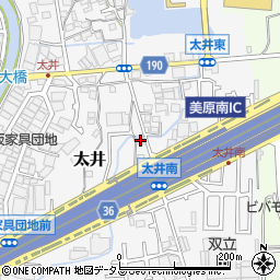 大阪府堺市美原区太井567周辺の地図