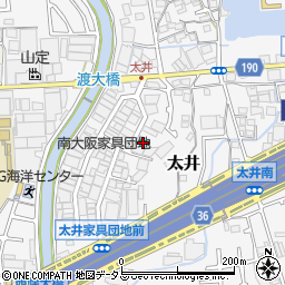 大阪府堺市美原区太井404-12周辺の地図
