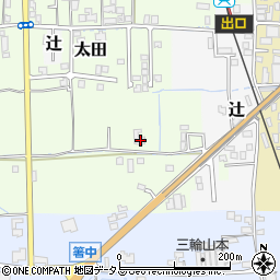 奈良県桜井市太田86周辺の地図