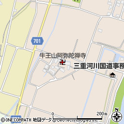 牛王山阿弥陀禅寺周辺の地図