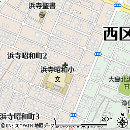 堺浜寺昭和郵便局周辺の地図