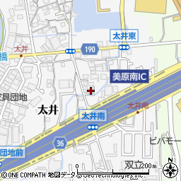 大阪府堺市美原区太井569周辺の地図