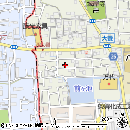 大阪府堺市美原区大饗146-32周辺の地図
