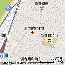 堺市第54ー12号公共緑地(浜寺昭和町ひまわり公園)周辺の地図