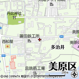 大阪府堺市美原区多治井32周辺の地図