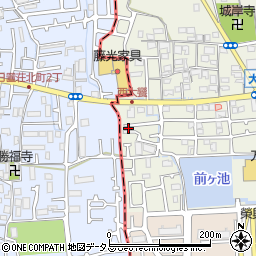 大阪府堺市美原区大饗351-5周辺の地図