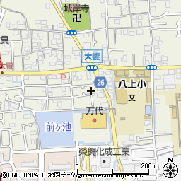 大阪府堺市美原区大饗147-6周辺の地図